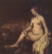 Rembrandt Peale Bathsheba at Her Bath (mk05) Norge oil painting reproduction